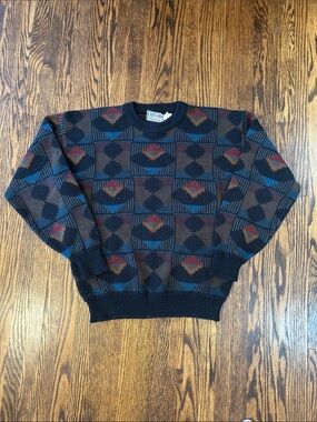 Vintage 90s Abstract Knit Sweater